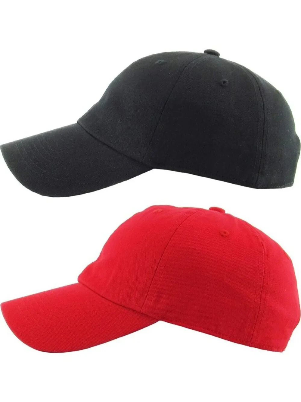 Classic Unisex Cotton Adjustable Low Crown Baseball Cap - Plain Dad Hat, Casual